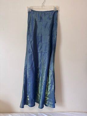 Princess Polly Tobin Maxi Skirt Mermaid Blue Iridescent | Size 2 - Women’s